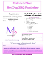 Malorie's Place Hot Dog BBqfundraiser 